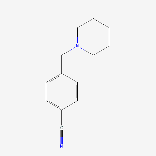 4-(piperidin-1-ylmethyl)benzonitrile (CAS: 727733-92-8) - Chemical Structure and Molecular Formula 