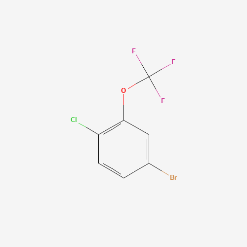4-bromo-1-chloro-2-(trifluoromethoxy)benzene (CAS: 406232-79-9) - Chemical Structure and Molecular Formula 