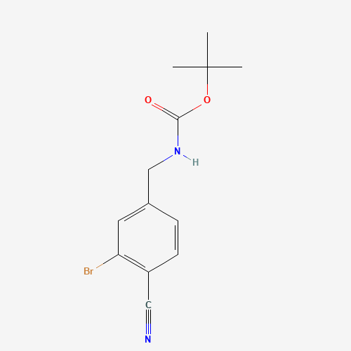 tert-butyl N-[(3-bromo-4-cyanophenyl)methyl]carbamate (CAS: 1177558-52-9) - Related Chemical Product