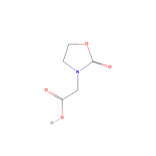 2-(2-oxo-1,3-oxazolidin-3-yl)acetic acid (CAS: 75125-23-4) - Chemical Structure and Molecular Formula 