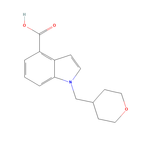1-(oxan-4-ylmethyl)indole-4-carboxylic acid (CAS: 1431309-18-0) - Related Chemical Product