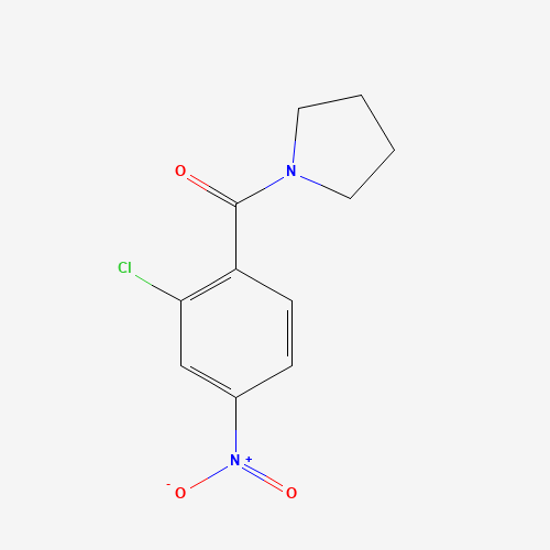 (2-chloro-4-nitrophenyl)-pyrrolidin-1-ylmethanone (CAS: 209959-68-2) - Chemical Structure and Molecular Formula 
