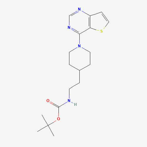 tert-butyl N-[2-(1-thieno[3,2-d]pyrimidin-4-ylpiperidin-4-yl)ethyl]carbamate (CAS: 1431412-48-4) - Related Chemical Product