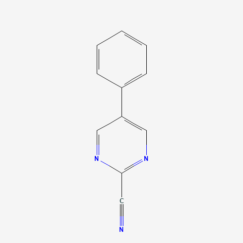 5-phenylpyrimidine-2-carbonitrile (CAS: 85386-18-1) - Chemical Structure and Molecular Formula 