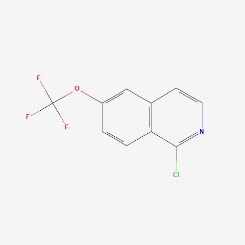 1-chloro-6-(trifluoromethoxy)isoquinoline (CAS: 630423-44-8) - Chemical Structure and Molecular Formula 