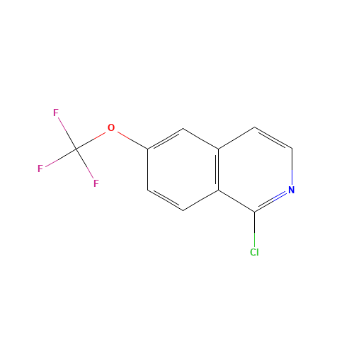 1-chloro-6-(trifluoromethoxy)isoquinoline (CAS: 630423-44-8) - Chemical Structure and Molecular Formula 