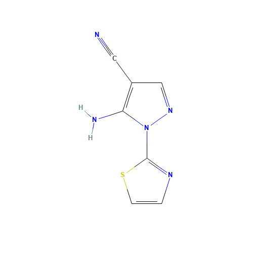 5-amino-1-(1,3-thiazol-2-yl)pyrazole-4-carbonitrile (CAS: 650638-01-0) - Related Chemical Product