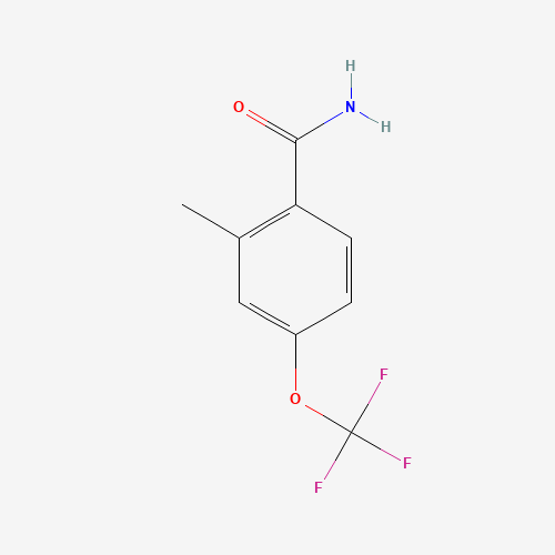 2-methyl-4-(trifluoromethoxy)benzamide (CAS: 261951-90-0) - Chemical Structure and Molecular Formula 