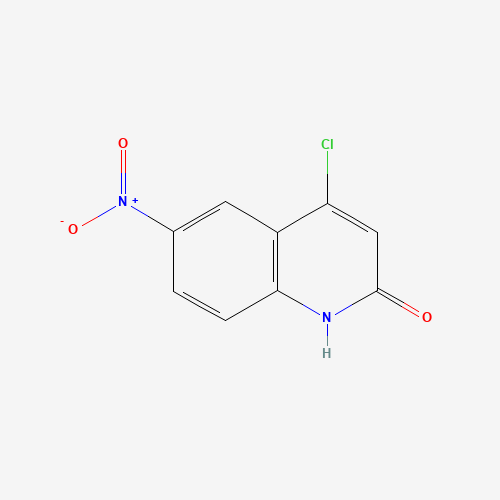 4-chloro-6-nitro-1H-quinolin-2-one (CAS: 934687-48-6) - Chemical Structure and Molecular Formula 