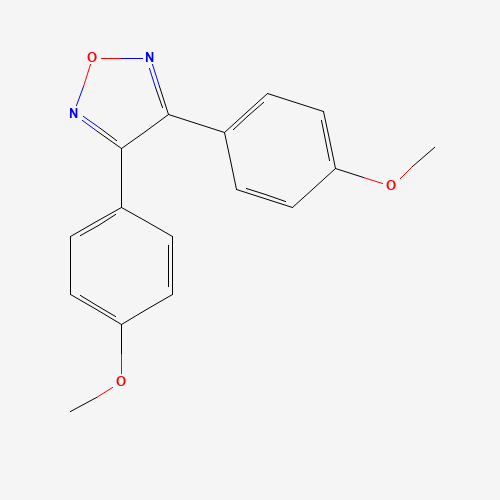 3,4-bis(4-methoxyphenyl)-1,2,5-oxadiazole (CAS: 416879-76-0) - Chemical Structure and Molecular Formula 