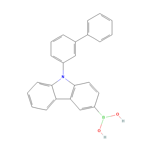 [9-(3-phenylphenyl)carbazol-3-yl]boronic acid (CAS: 1416814-68-0) - Related Chemical Product