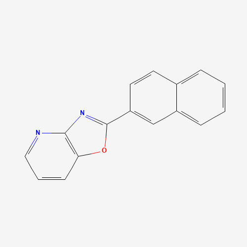 2-naphthalen-2-yl-[1,3]oxazolo[4,5-b]pyridine (CAS: 52333-50-3) - Chemical Structure and Molecular Formula 