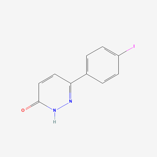 3-(4-iodophenyl)-1H-pyridazin-6-one (CAS: 586950-22-3) - Chemical Structure and Molecular Formula 