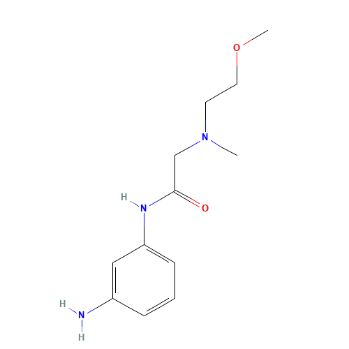 N-(3-aminophenyl)-2-[2-methoxyethyl(methyl)amino]acetamide (CAS: 891856-40-9) - Related Chemical Product
