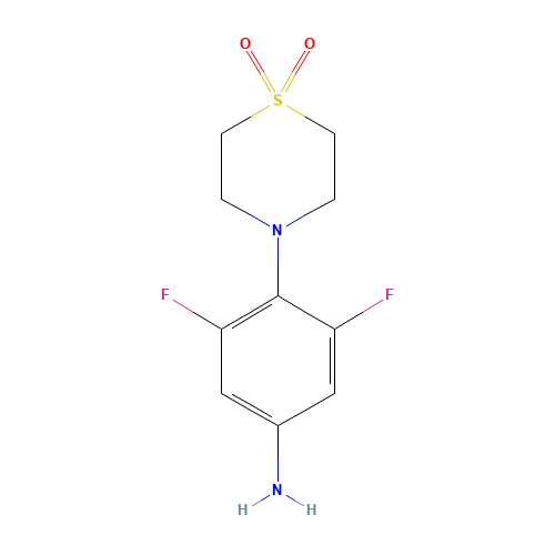 4-(1,1-dioxo-1,4-thiazinan-4-yl)-3,5-difluoroaniline (CAS: 383199-91-5) - Related Chemical Product