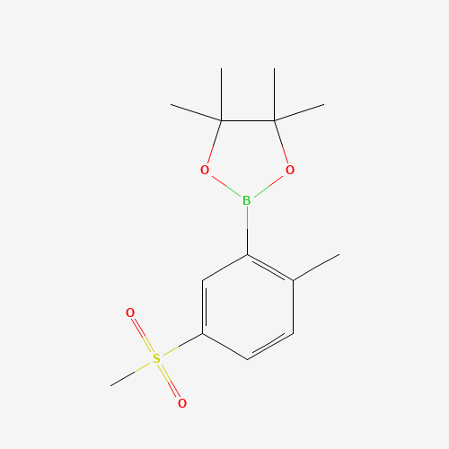 4,4,5,5-tetramethyl-2-(2-methyl-5-methylsulfonylphenyl)-1,3,2-dioxaborolane (CAS: 909187-44-6) - Related Chemical Product