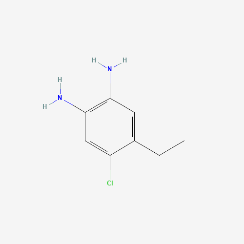 4-chloro-5-ethylbenzene-1,2-diamine (CAS: 170099-14-6) - Chemical Structure and Molecular Formula 