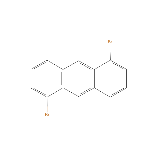 1,5-dibromoanthracene (CAS: 3278-82-8) - Chemical Structure and Molecular Formula 