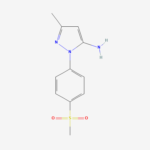 5-methyl-2-(4-methylsulfonylphenyl)pyrazol-3-amine (CAS: 1417332-70-7) - Related Chemical Product