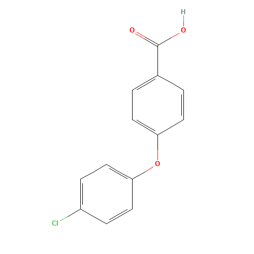4-(4-chlorophenoxy)benzoic acid (CAS: 21120-67-2) - Chemical Structure and Molecular Formula 