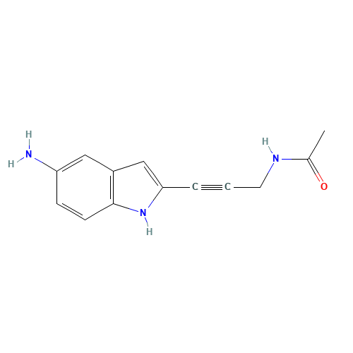 N-[3-(5-amino-1H-indol-2-yl)prop-2-ynyl]acetamide (CAS: 1246471-91-9) - Related Chemical Product