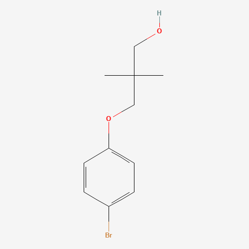 3-(4-bromophenoxy)-2,2-dimethylpropan-1-ol (CAS: 279262-76-9) - Chemical Structure and Molecular Formula 