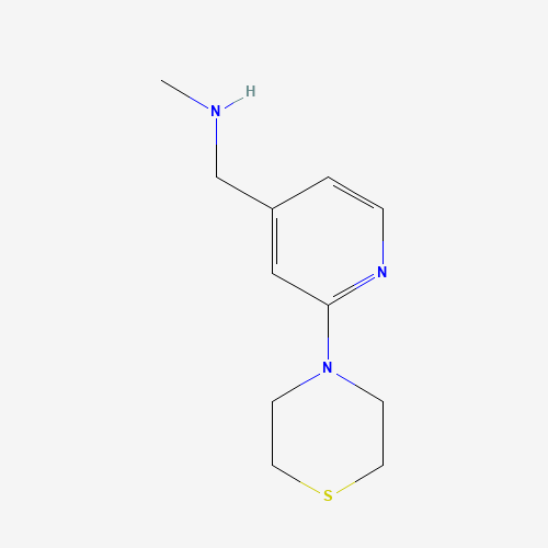 N-methyl-1-(2-thiomorpholin-4-ylpyridin-4-yl)methanamine (CAS: 906352-66-7) - Related Chemical Product