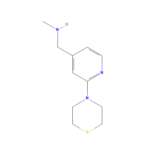 N-methyl-1-(2-thiomorpholin-4-ylpyridin-4-yl)methanamine (CAS: 906352-66-7) - Related Chemical Product