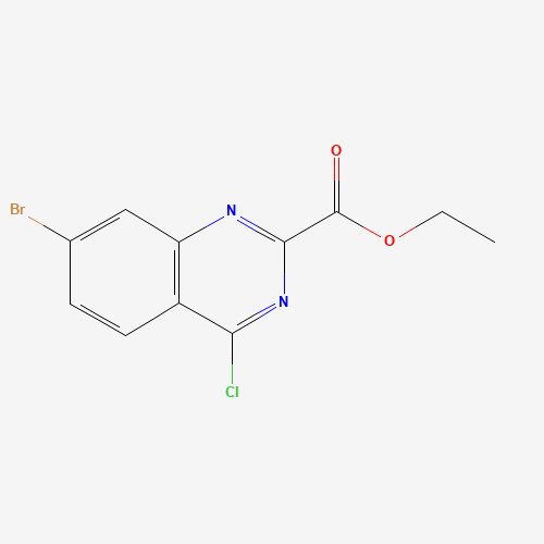 ethyl 7-bromo-4-chloroquinazoline-2-carboxylate (CAS: 1189105-79-0) - Chemical Structure and Molecular Formula 