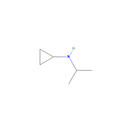 N-propan-2-ylcyclopropanamine (CAS: 73121-94-5) - Chemical Structure and Molecular Formula 