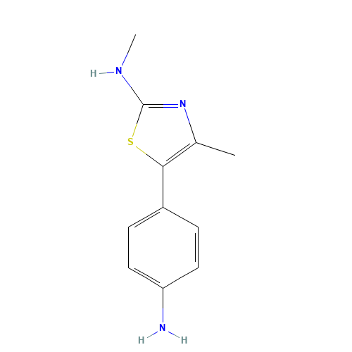 5-(4-aminophenyl)-N,4-dimethyl-1,3-thiazol-2-amine (CAS: 1395030-00-8) - Related Chemical Product