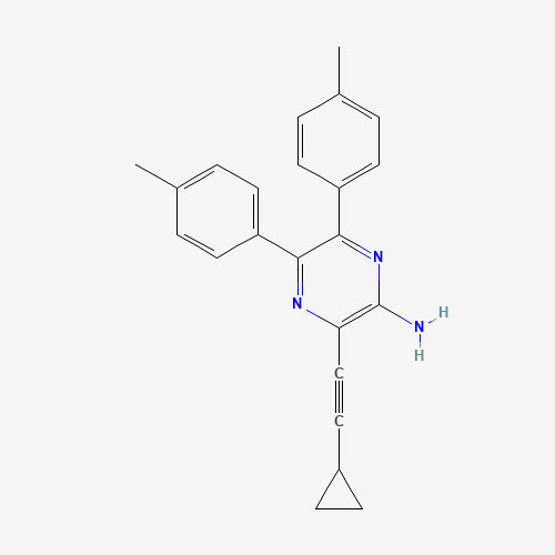 3-(2-cyclopropylethynyl)-5,6-bis(4-methylphenyl)pyrazin-2-amine (CAS: 1447770-31-1) - Related Chemical Product