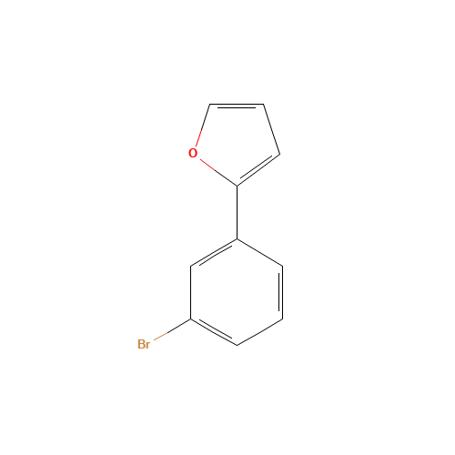 2-(3-bromophenyl)furan (CAS: 85553-51-1) - Chemical Structure and Molecular Formula 