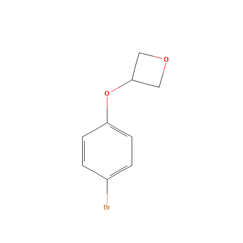 3-(4-bromophenoxy)oxetane (CAS: 1369534-96-2) - Chemical Structure and Molecular Formula 