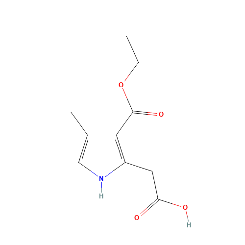 2-(3-ethoxycarbonyl-4-methyl-1H-pyrrol-2-yl)acetic acid (CAS: 945381-57-7) - Related Chemical Product
