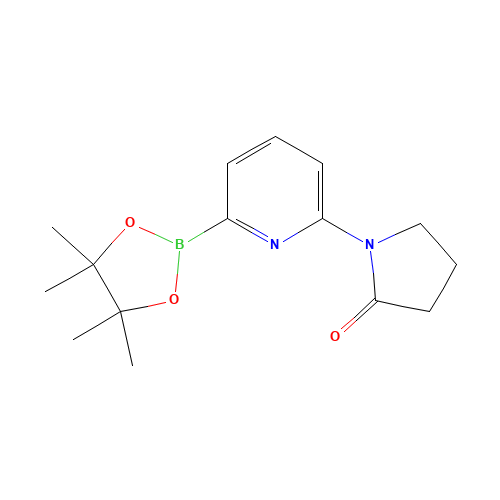 1-[6-(4,4,5,5-tetramethyl-1,3,2-dioxaborolan-2-yl)pyridin-2-yl]pyrrolidin-2-one (CAS: 1352645-48-7) - Related Chemical Product