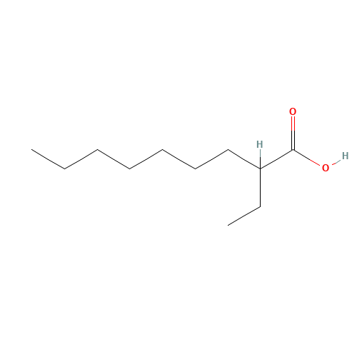 2-ethylnonanoic acid (CAS: 14276-84-7) - Chemical Structure and Molecular Formula 