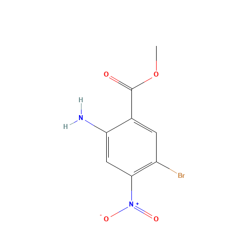methyl 2-amino-5-bromo-4-nitrobenzoate (CAS: 174566-52-0) - Chemical Structure and Molecular Formula 