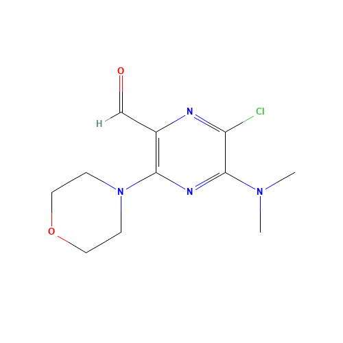 6-chloro-5-(dimethylamino)-3-morpholin-4-ylpyrazine-2-carbaldehyde (CAS: 90601-47-1) - Related Chemical Product