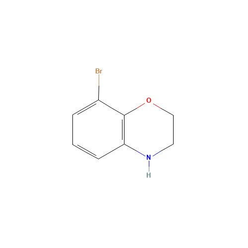 8-bromo-3,4-dihydro-2H-1,4-benzoxazine (CAS: 625394-65-2) - Chemical Structure and Molecular Formula 