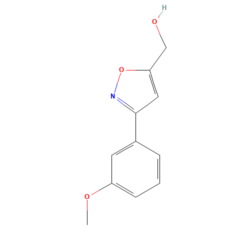 [3-(3-methoxyphenyl)-1,2-oxazol-5-yl]methanol (CAS: 954240-10-9) - Chemical Structure and Molecular Formula 