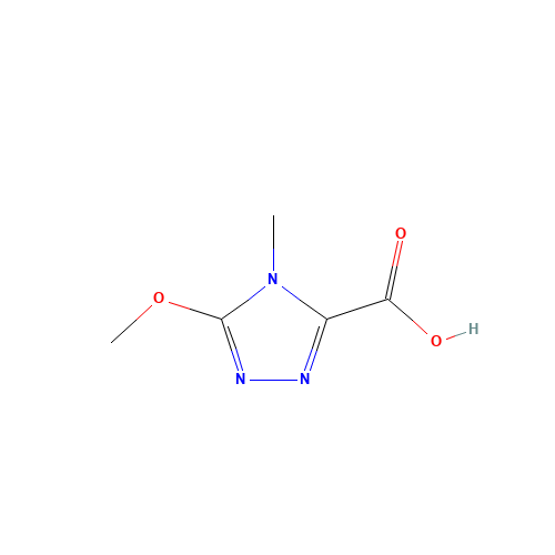 5-methoxy-4-methyl-1,2,4-triazole-3-carboxylic acid (CAS: 1319257-90-3) - Chemical Structure and Molecular Formula 
