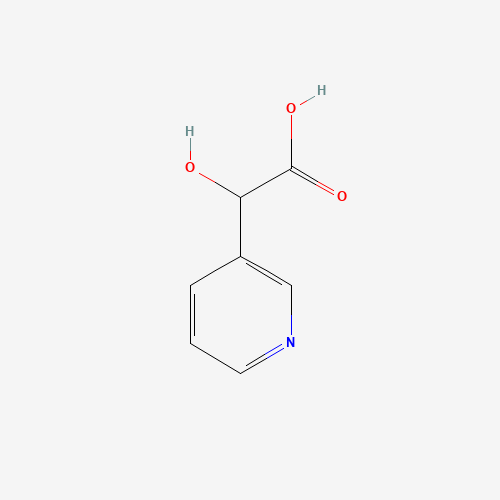 2-hydroxy-2-pyridin-3-ylacetic acid (CAS: 49769-60-0) - Chemical Structure and Molecular Formula 