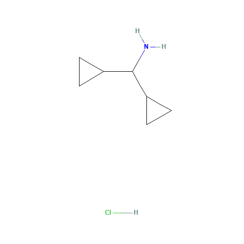 dicyclopropylmethanamine;hydrochloride (CAS: 51043-72-2) - Chemical Structure and Molecular Formula 