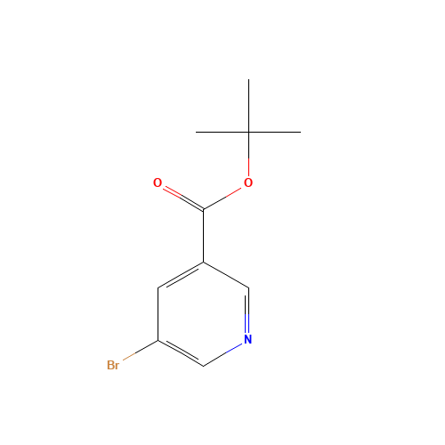tert-butyl 5-bromopyridine-3-carboxylate (CAS: 263270-02-6) - Chemical Structure and Molecular Formula 