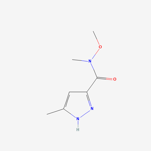 N-methoxy-N,5-dimethyl-1H-pyrazole-3-carboxamide (CAS: 1034047-81-8) - Related Chemical Product