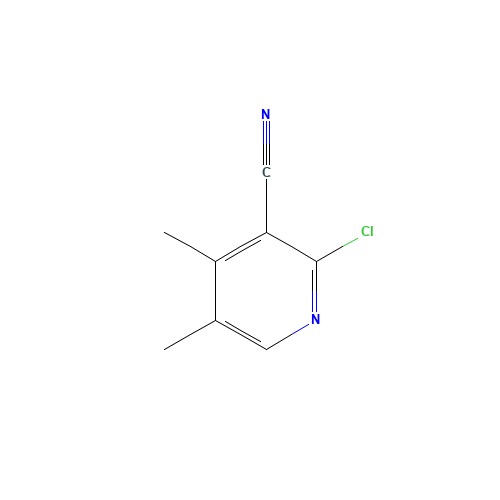2-chloro-4,5-dimethylpyridine-3-carbonitrile (CAS: 125731-30-8) - Chemical Structure and Molecular Formula 