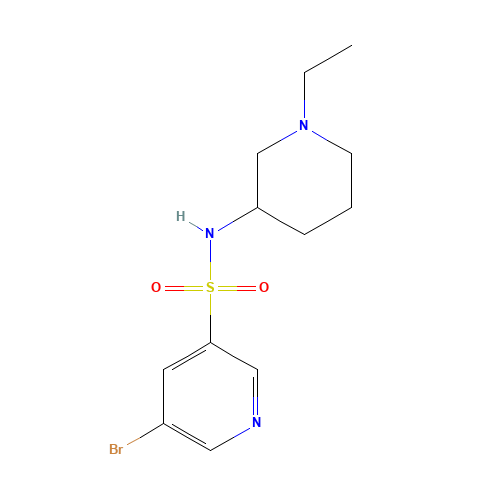5-bromo-N-(1-ethylpiperidin-3-yl)pyridine-3-sulfonamide (CAS: 1244060-04-5) - Related Chemical Product