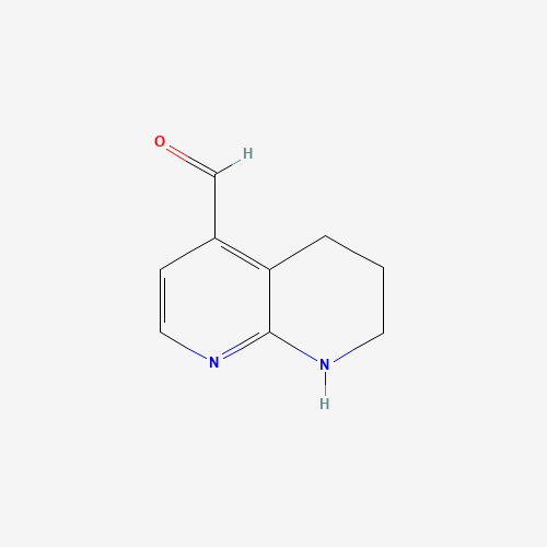 5,6,7,8-tetrahydro-1,8-naphthyridine-4-carbaldehyde (CAS: 1247948-16-8) - Chemical Structure and Molecular Formula 