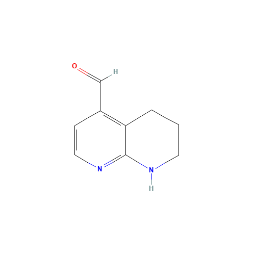 5,6,7,8-tetrahydro-1,8-naphthyridine-4-carbaldehyde (CAS: 1247948-16-8) - Chemical Structure and Molecular Formula 